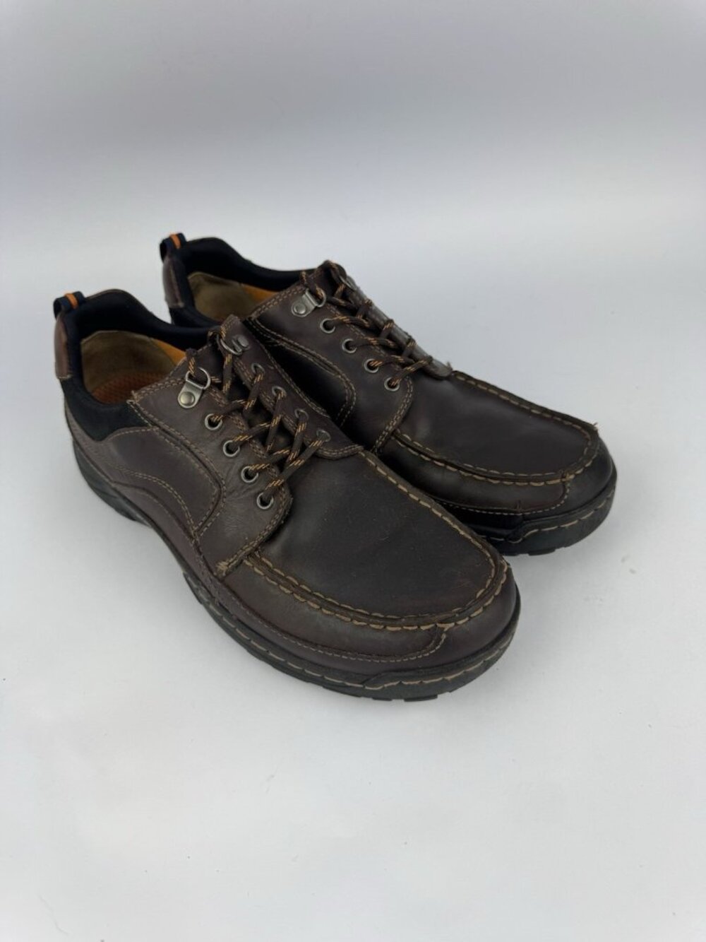 Dockers Men’s Stain-Defender Brown Leather  , Lace Up Shoes, Size 11.5